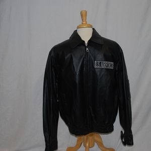 Mark Alan U.S. AIRFORCE Black Bomber Leather New L